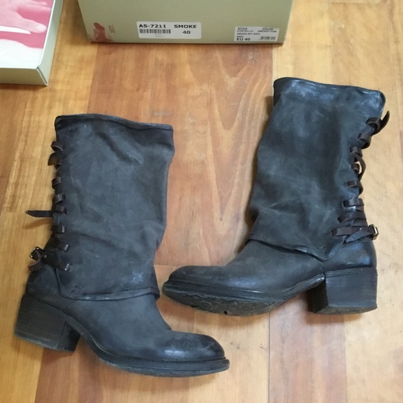 AS 98 Shoes - AS 98 Costello boots in smoke sz 40